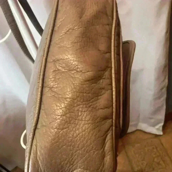 Grey Leather Crossbody Bag - Picture 10 of 14